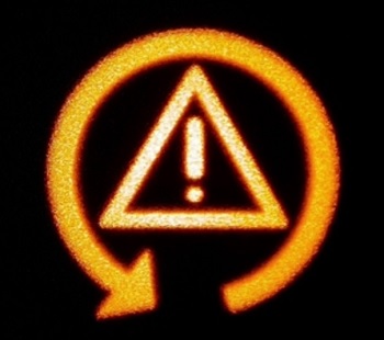 triangle warning light bmw